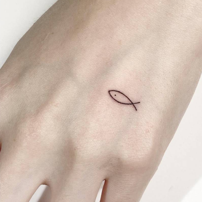 Christian Fish Symbol Tattoo